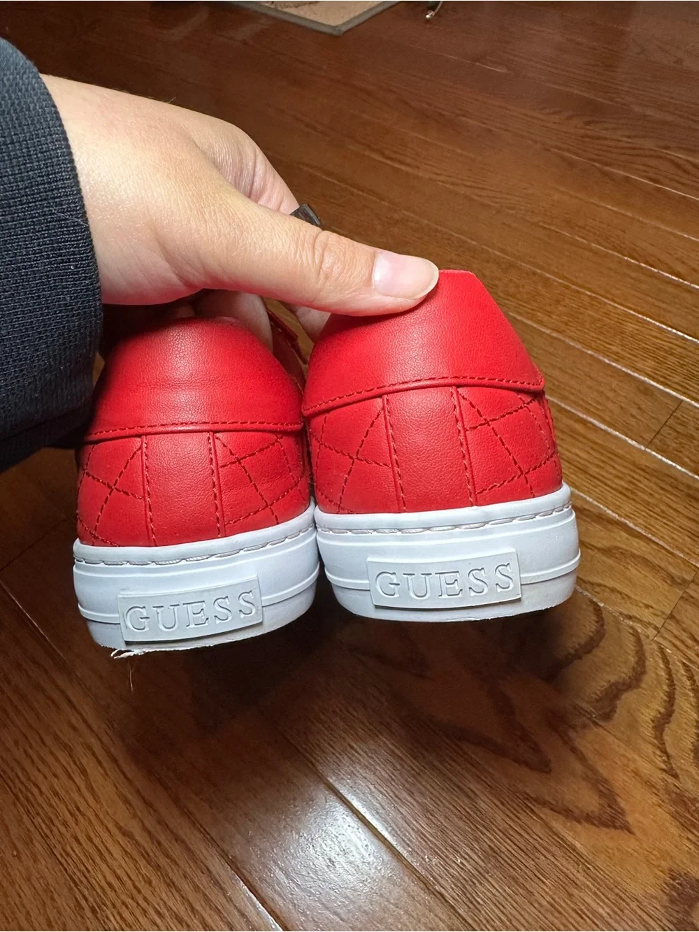 GUESS Women's Loven Red Sneaker Size 10M